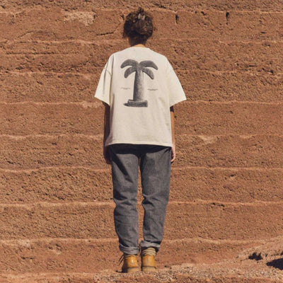 Latitud Fuego Palmera T-Shirt - Ecru