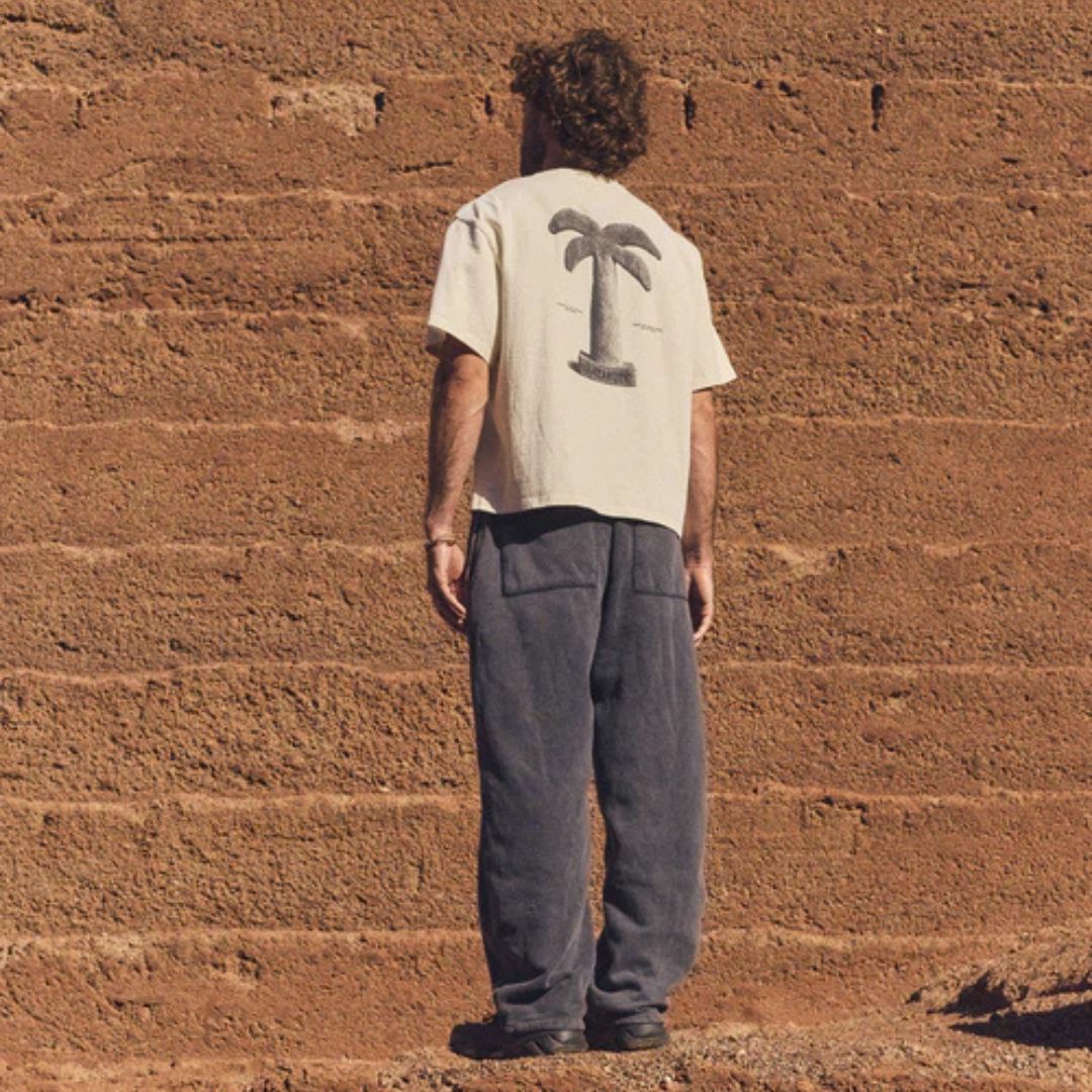 Latitud Fuego Palmera T-Shirt - Ecru