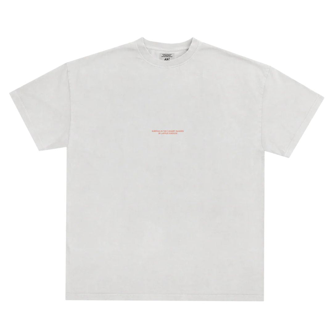 Latitud Fuego Platanos T-Shirt Ecru — back view