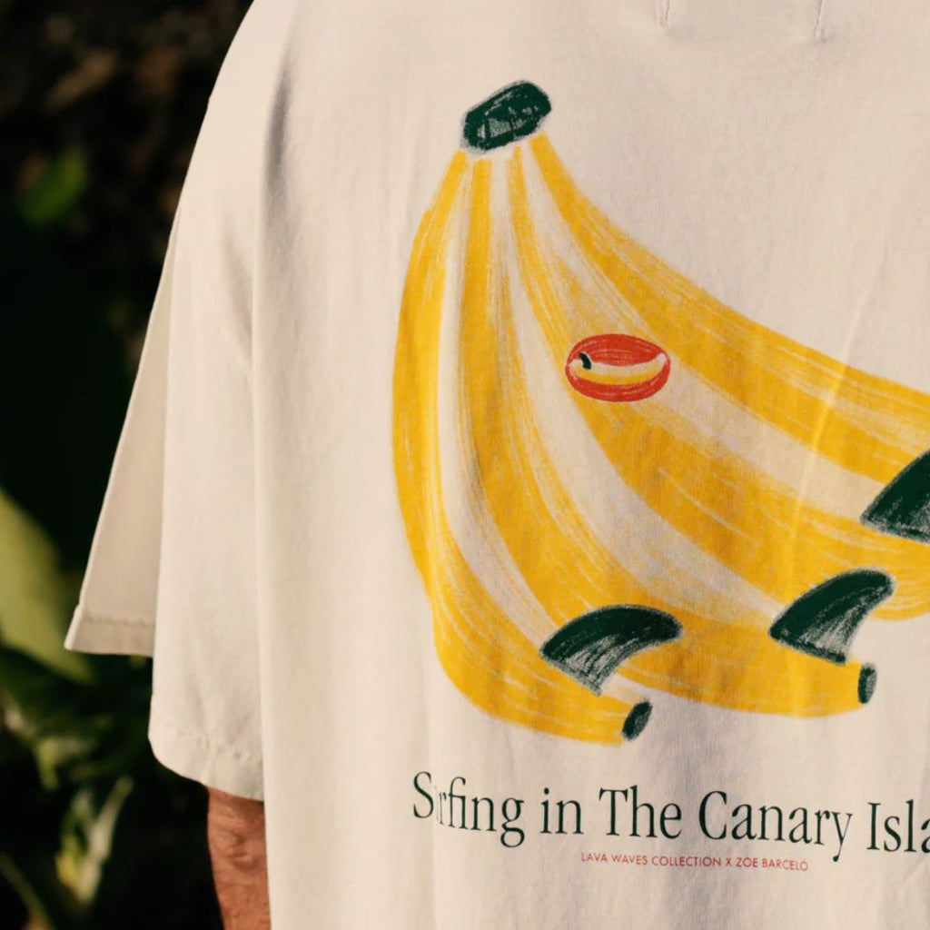 Latitud Fuego Platanos T-Shirt Ecru — lifestyle shot 4