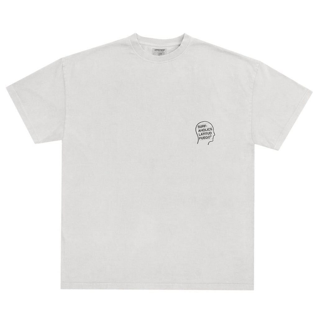 Latitud Fuego Stamps T-Shirt Ecru — back view