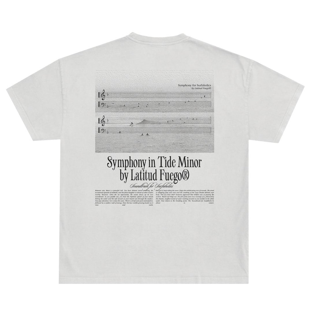 Latitud Fuego Symphony T-Shirt White — front view