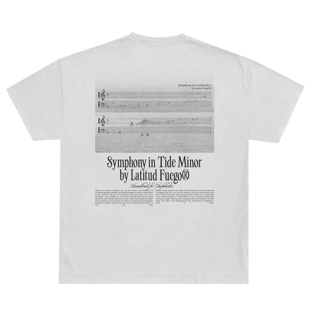 Latitud Fuego Symphony T-Shirt White — front view
