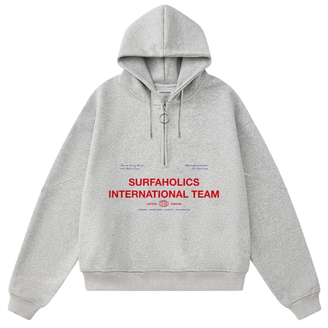 Latitud Fuego Team Hoodie - Grey Melange