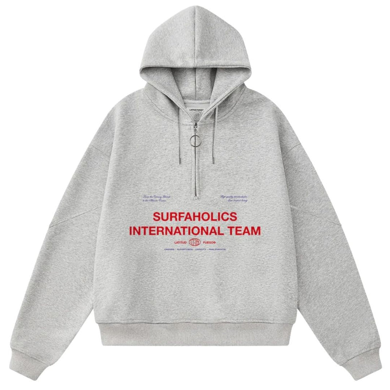 Latitud Fuego Team Hoodie - Grey Melange