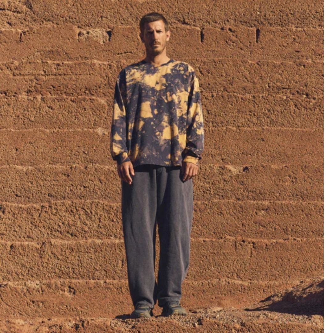 Latitud Fuego Tie Dye Long Sleeve T-Shirt Tie Dye — detail view