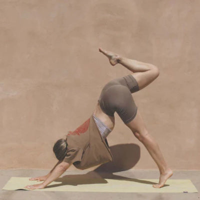 Latitud Fuego Womens Cropped Flames T-Shirt - Brown