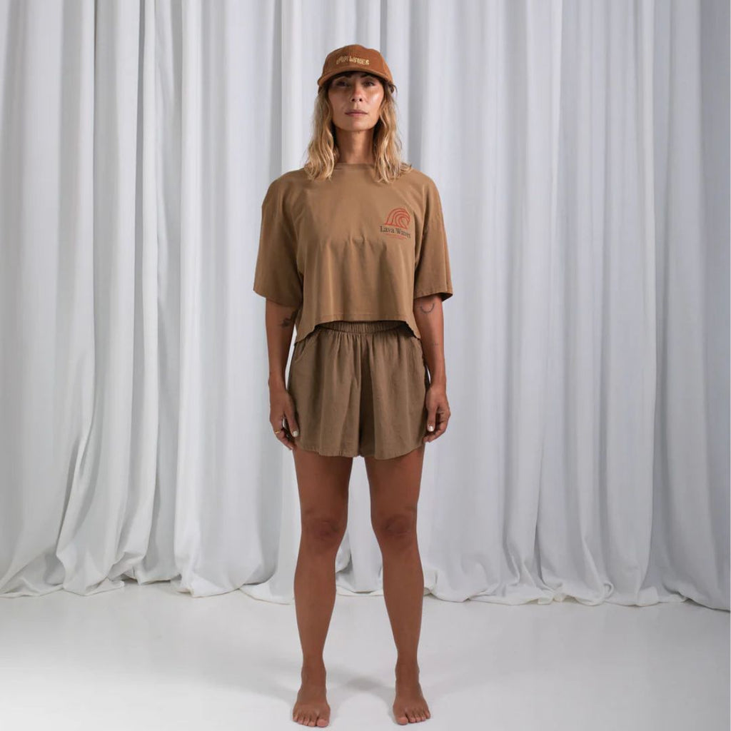Latitud Fuego Womens LF Shorts Earth — detail view