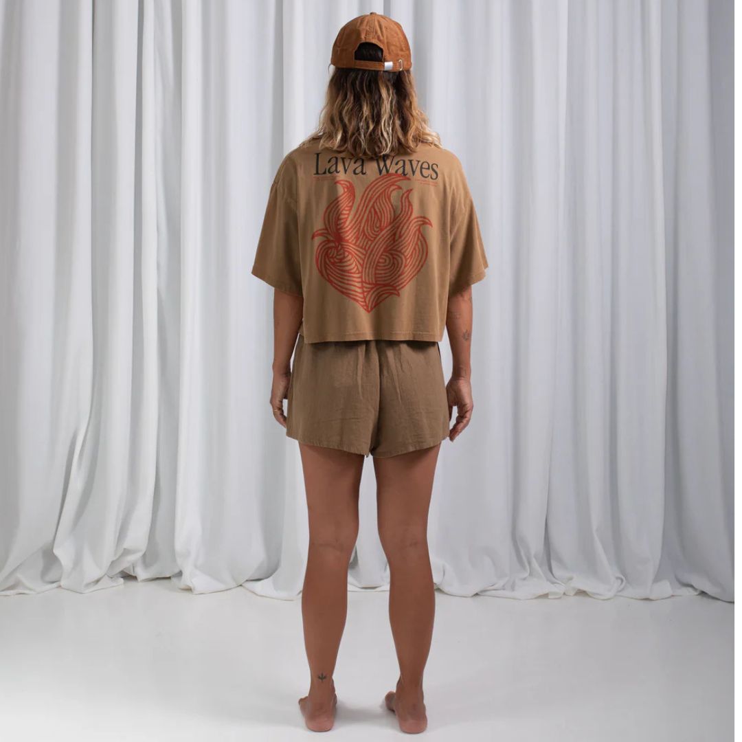 Latitud Fuego Womens LF Shorts Earth — lifestyle shot