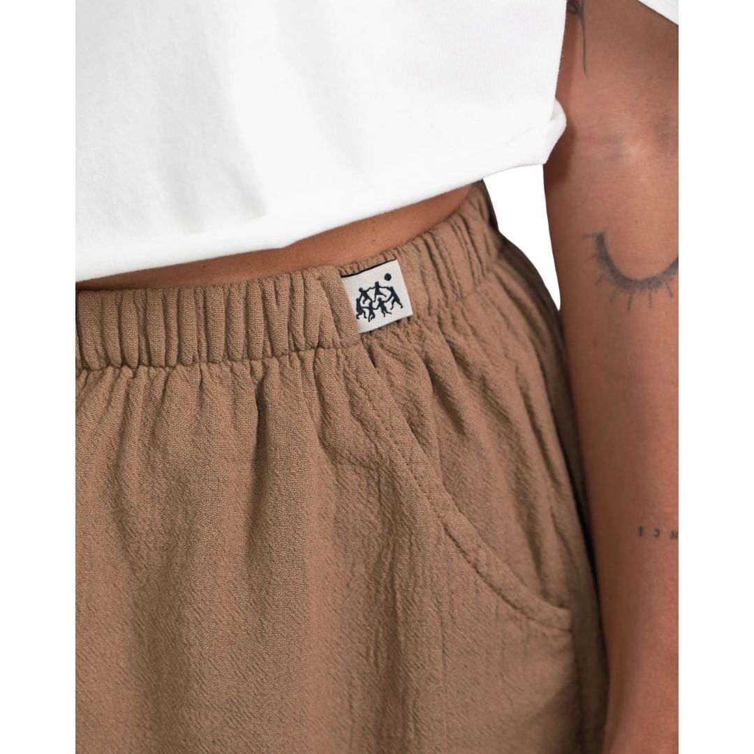 Latitud Fuego Womens LF Shorts Earth — back view
