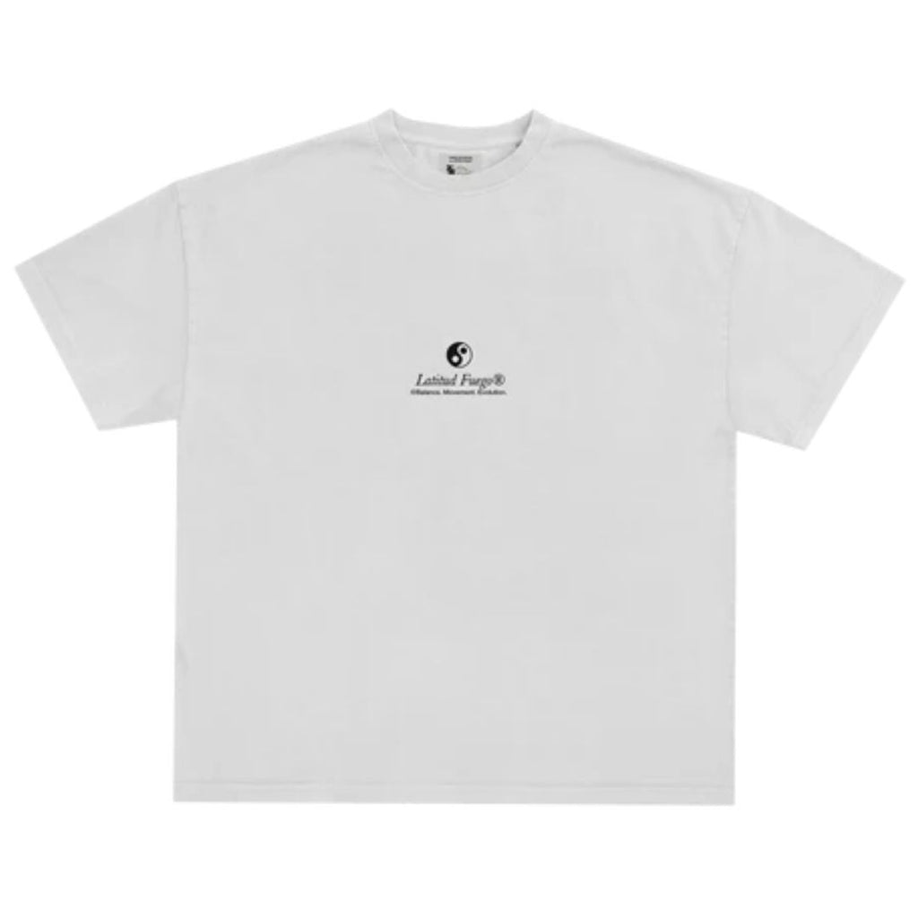 Latitud Fuego Yin Yang T-Shirt White — back view