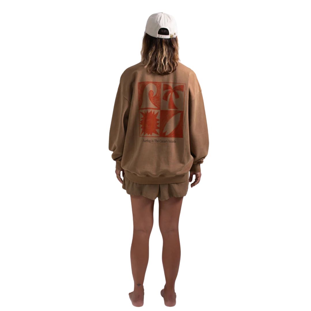 Latitud Fuego Essentials Crew Neck Sweater - Brown