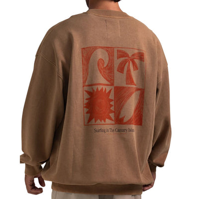 Latitud Fuego Essentials Crew Neck Sweater - Brown