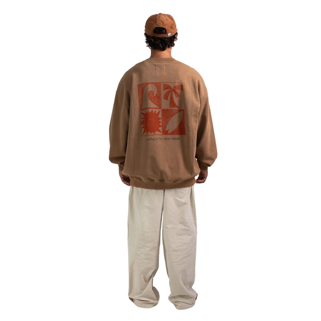 Latitud Fuego Essentials Crew Neck Sweater - Brown
