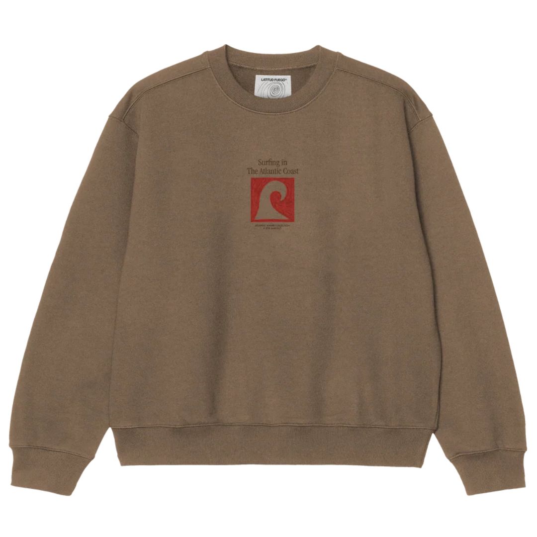 Latitud Fuego Essentials Crew Neck Sweater - Brown