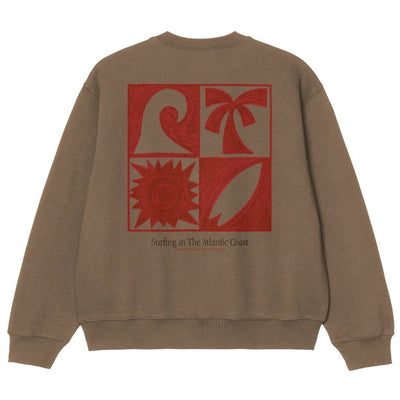 Latitud Fuego Essentials Crew Neck Sweater - Brown