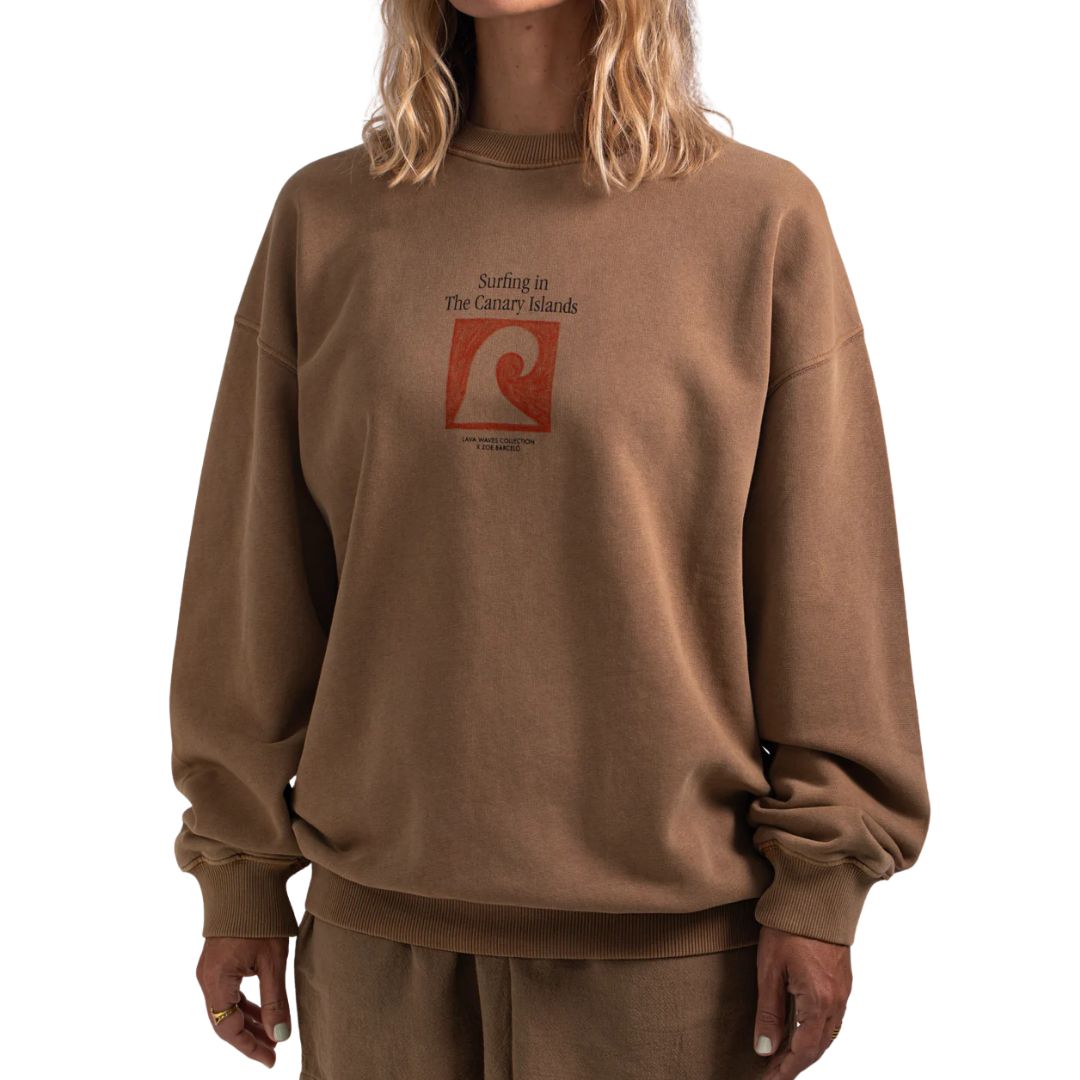 Latitud Fuego Essentials Crew Neck Sweater - Brown