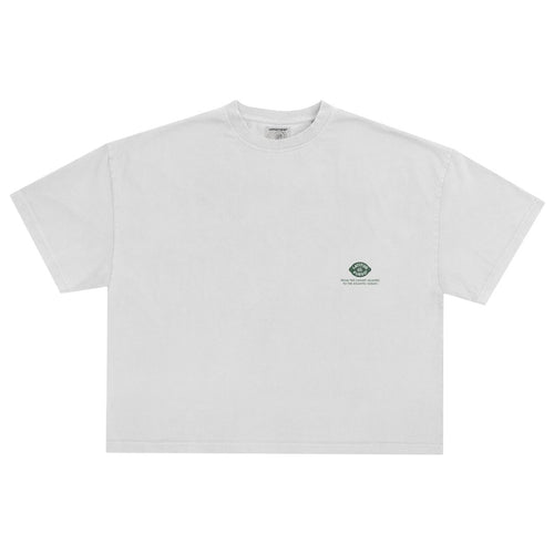 Womens Lemon Cropped T-Shirt - White