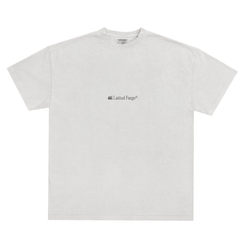 Latitud Fuego Spiral T-Shirt Ecru — back view
