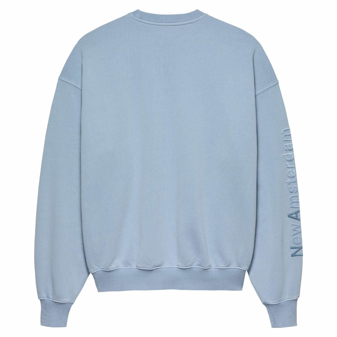 New Amsterdam Logo Crew Neck - Tonal / Skyway