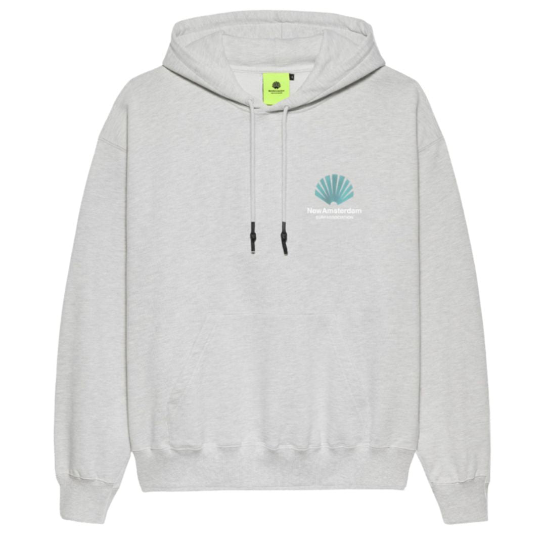 New Amsterdam Logo Hoodie - Ash Green Frost