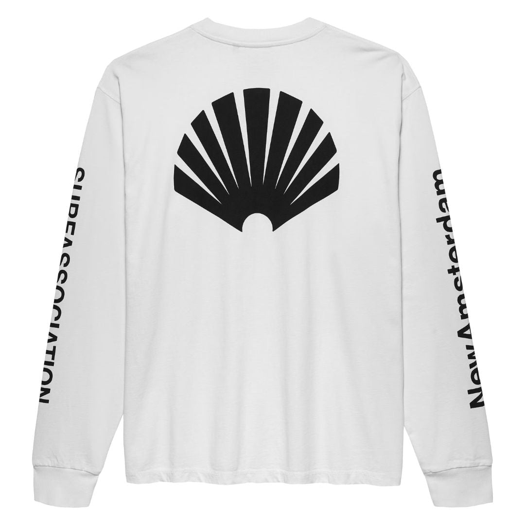 New Amsterdam Logo Long Sleeve T-Shirt - White / Black
