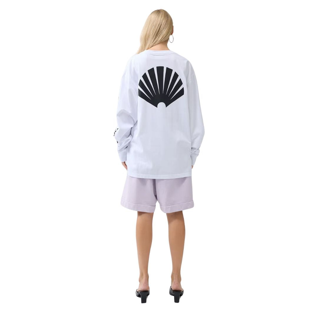 New Amsterdam Logo Long Sleeve T-Shirt - White / Black