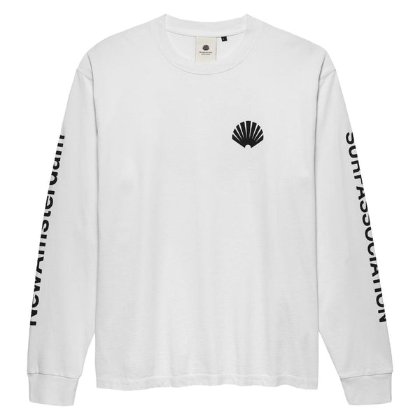 New Amsterdam Logo Long Sleeve T-Shirt - White / Black