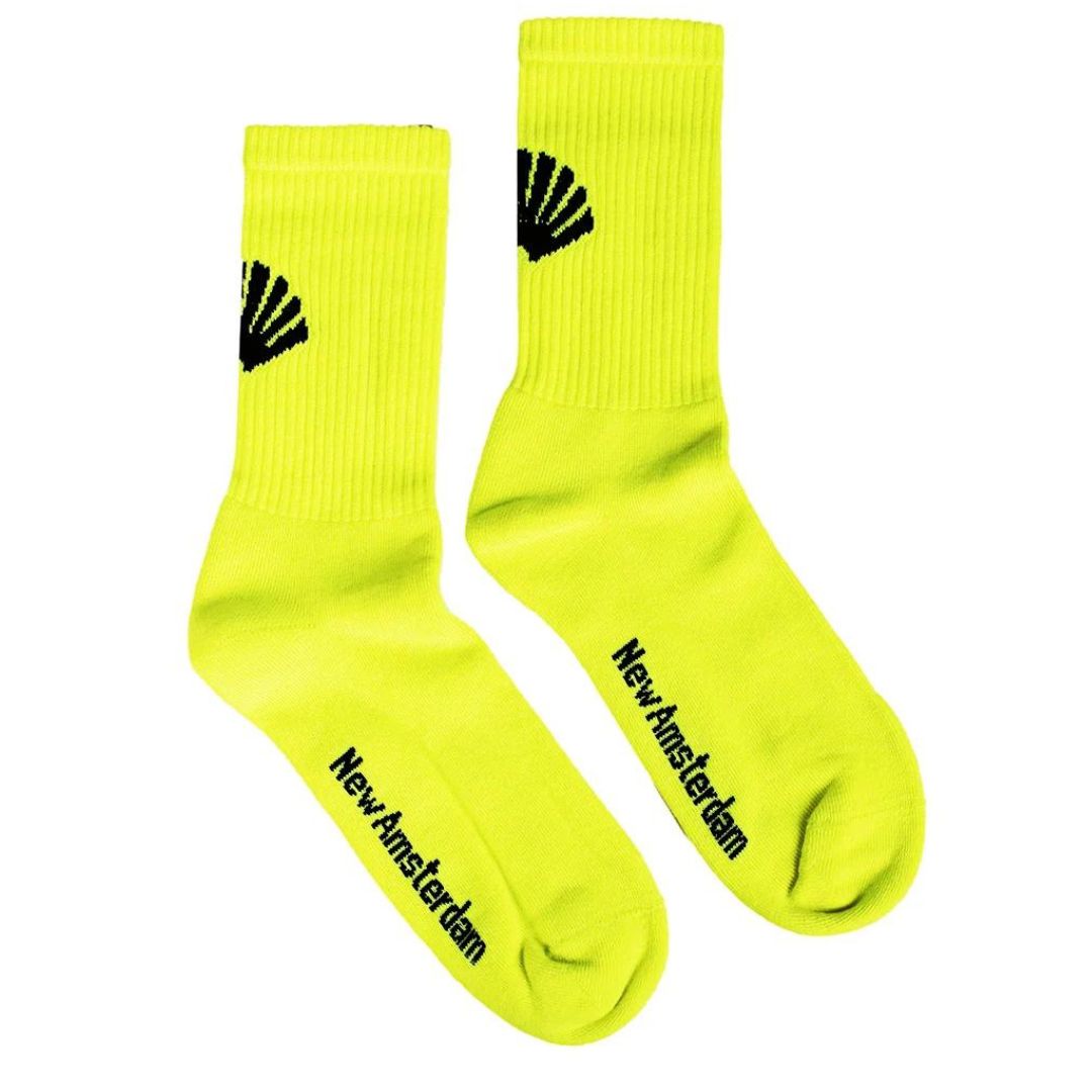 New Amsterdam Logo Socks - Neon