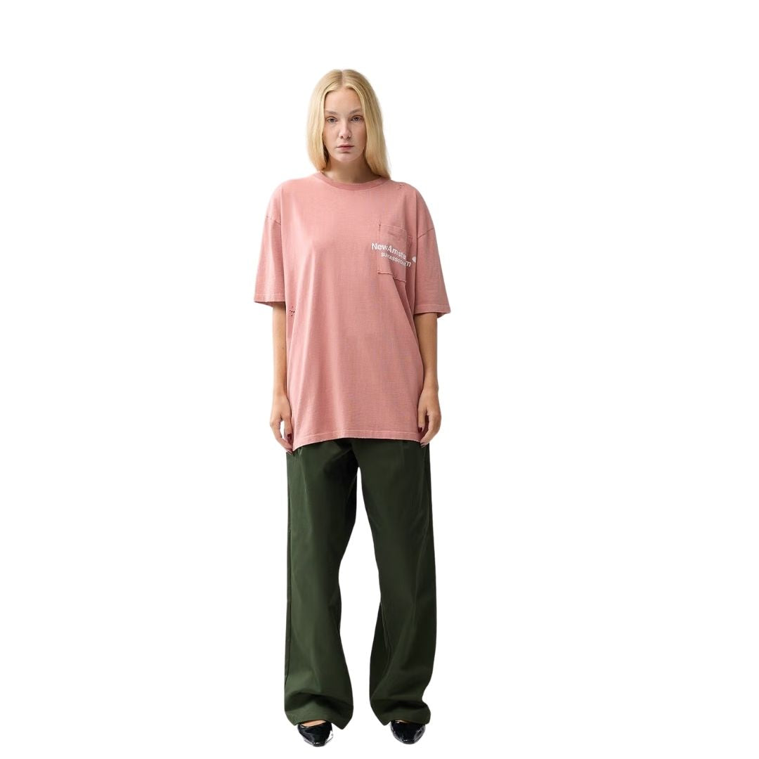 New Amsterdam Throw Pocket T-Shirt - Cameo Brown