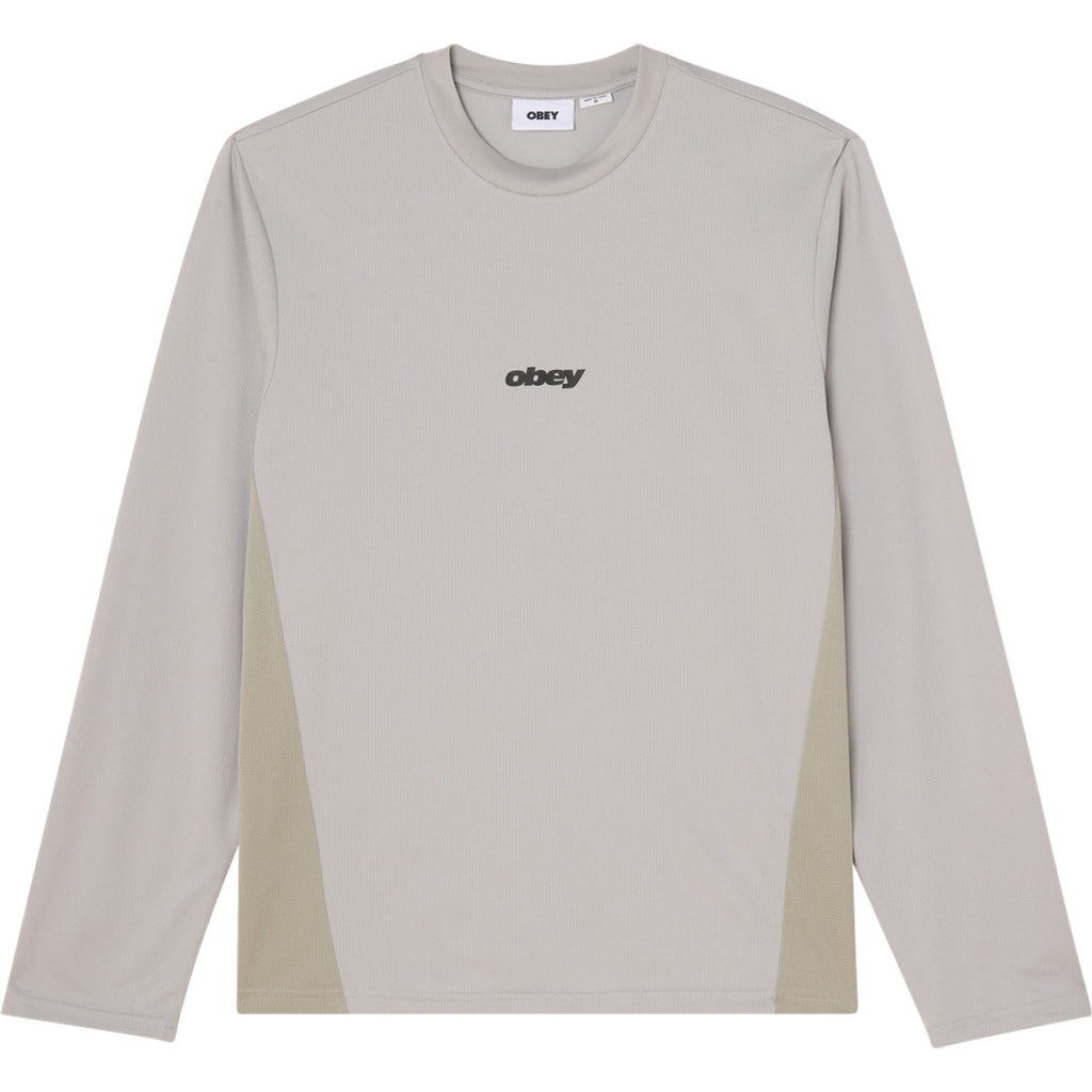 Obey Basecamp Knit Long Sleeve Shirt - Drizzle Multi - front