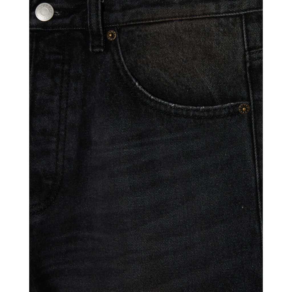 Obey Boxcar Straight Leg Denim Jeans - Oxidized Black - detail