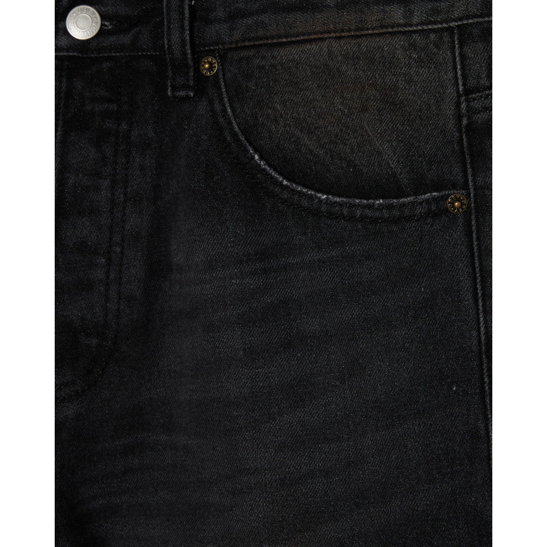 Obey Boxcar Straight Leg Denim Jeans - Oxidized Black - detail