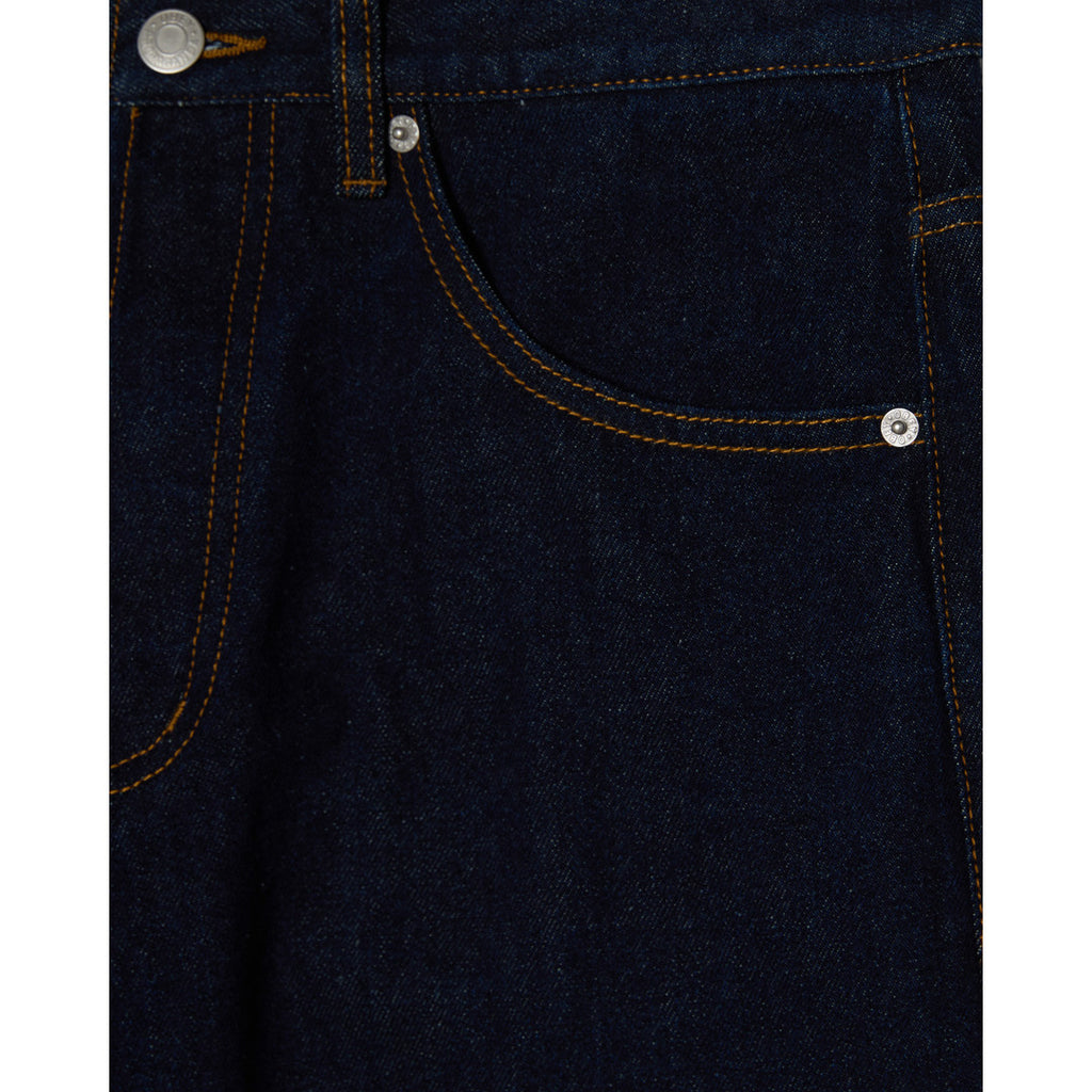 Obey Boxcar Straight Leg Denim Jeans - Rinse Indigo - detail