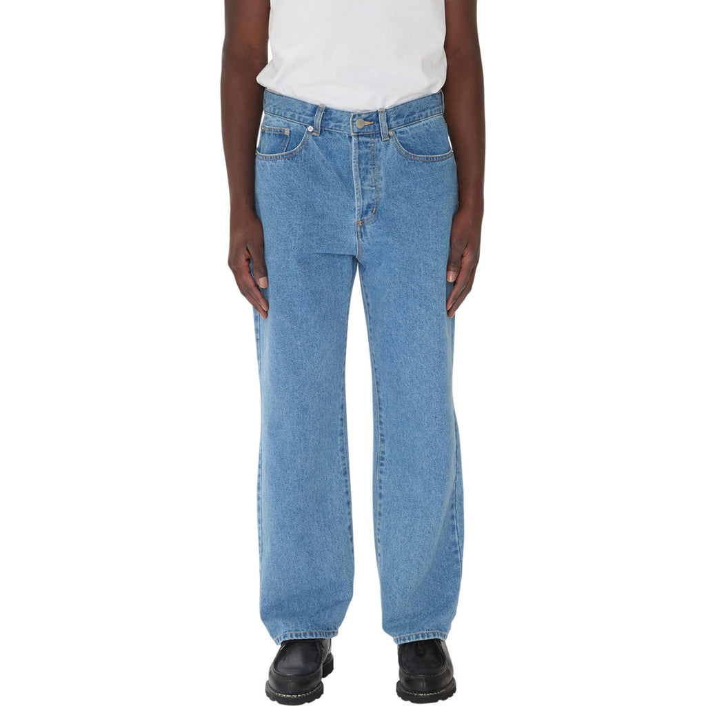 Obey Classic Baggy Denim Jeans - Light Indigo - detail