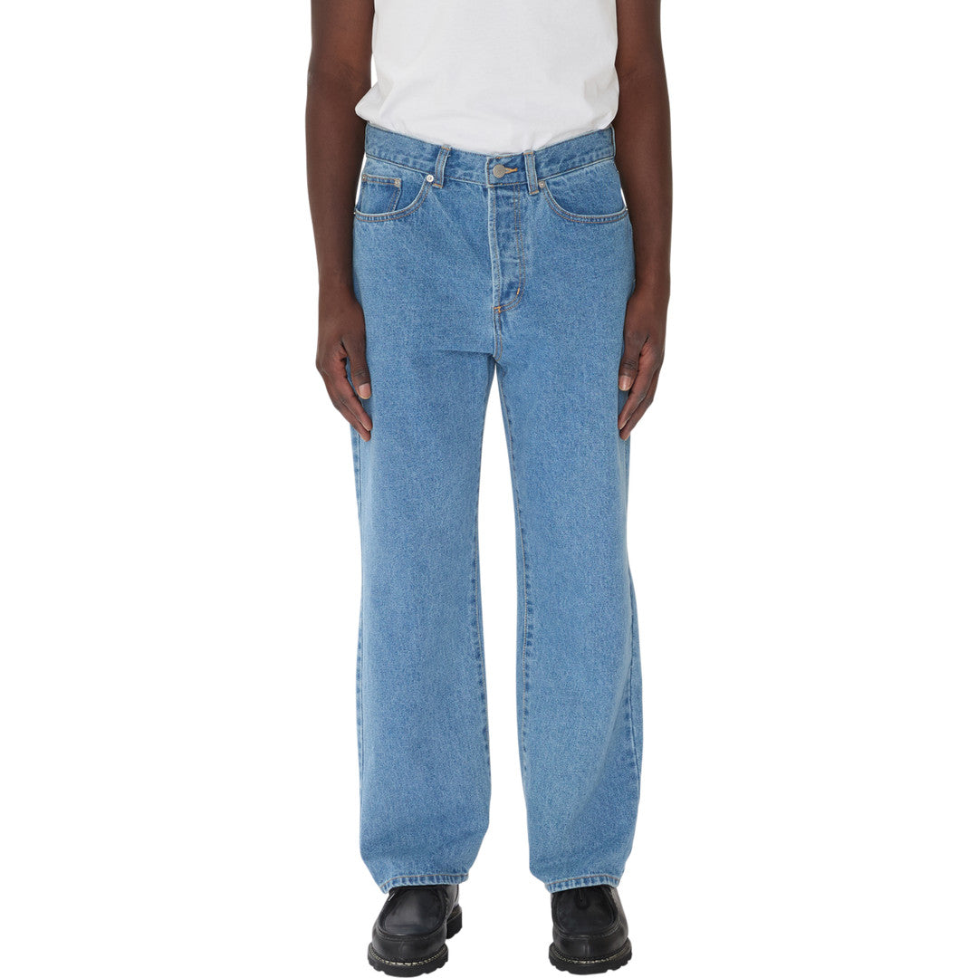 Obey Classic Baggy Denim Jeans - Light Indigo - detail