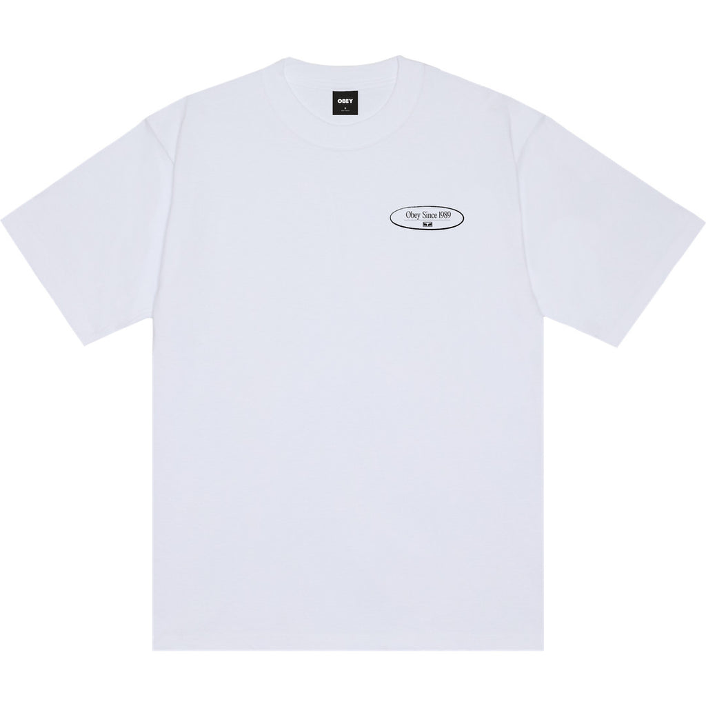 Obey Disruption T-Shirt - White - back