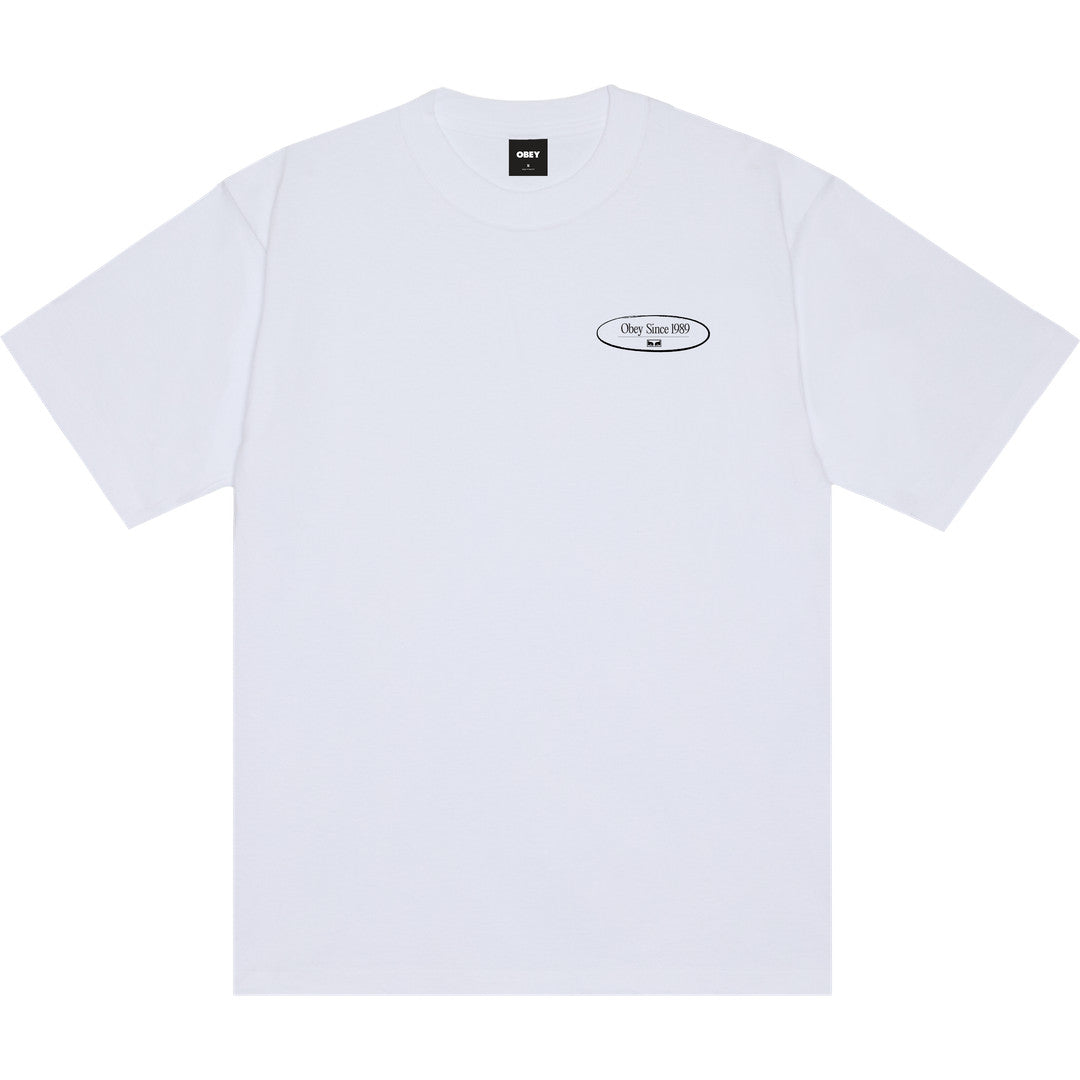 Obey Disruption T-Shirt - White - back