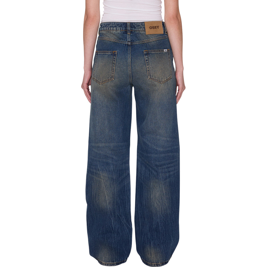 Womens Elara 5 Pocket Denim - Black Mocha Wash - detail 1