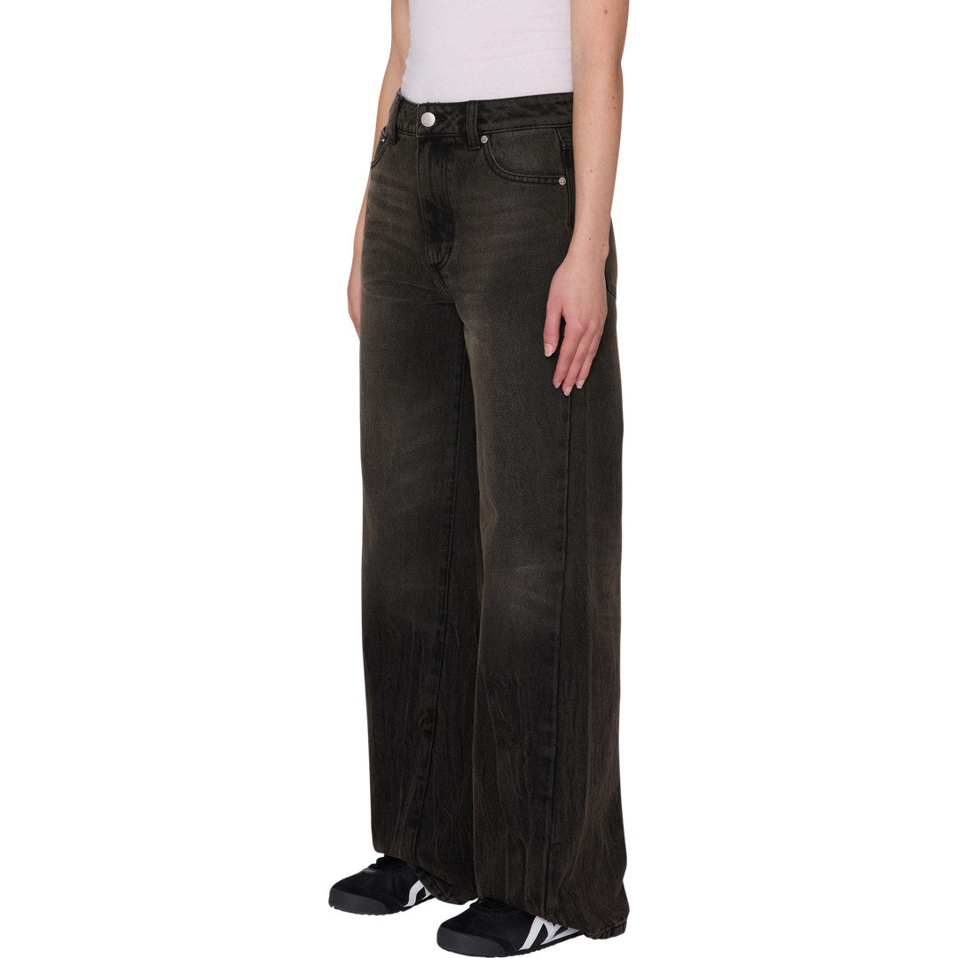 Womens Elara 5 Pocket Denim - Oil Stained Wash - back