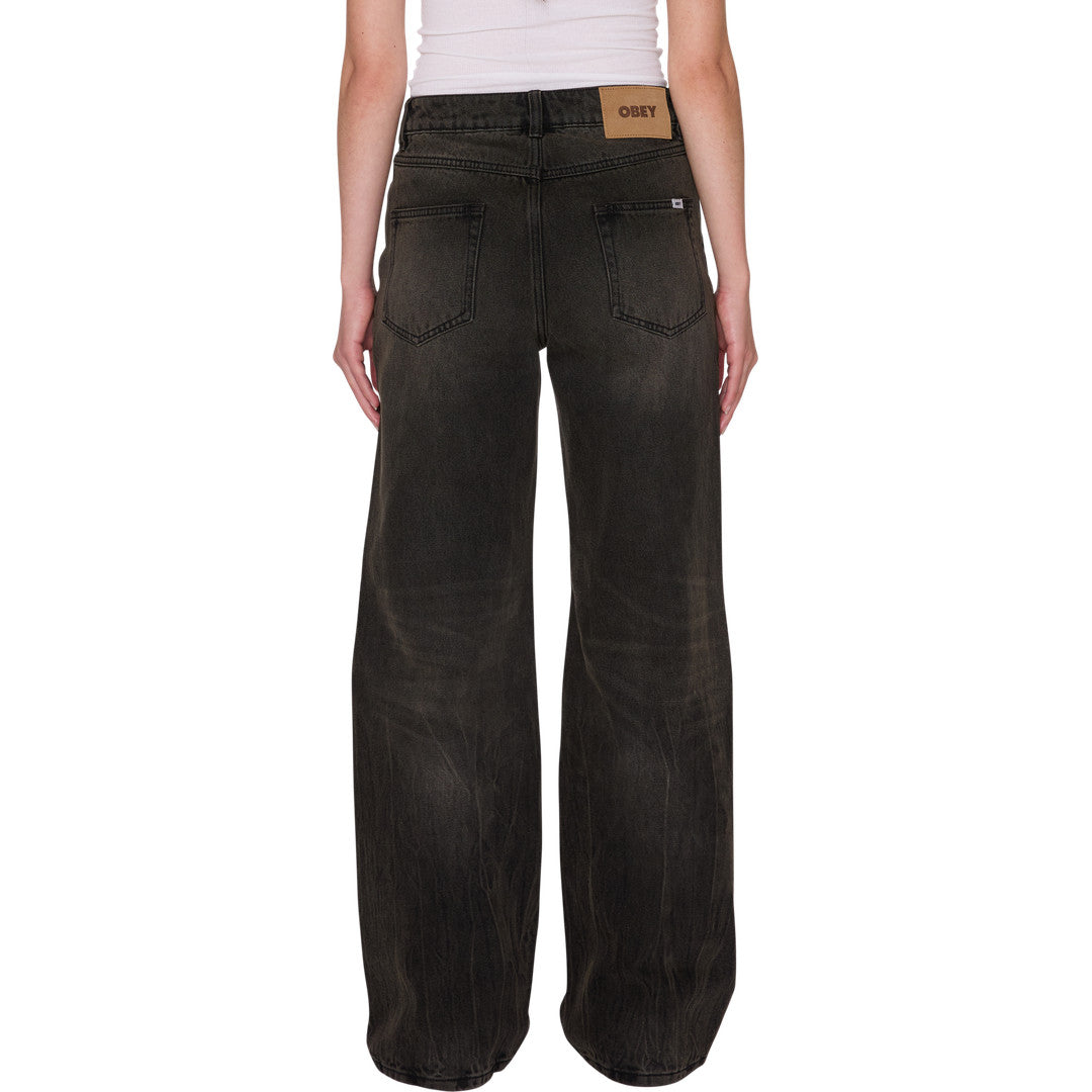 Womens Elara 5 Pocket Denim - Oil Stained Wash - detail 1