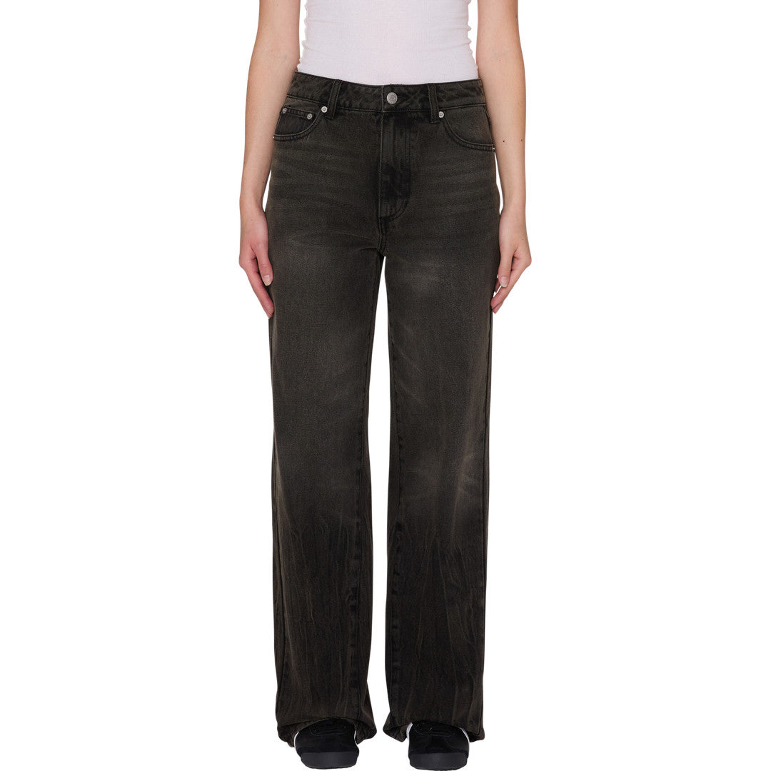 Womens Elara 5 Pocket Denim - Oil Stained Wash - front
