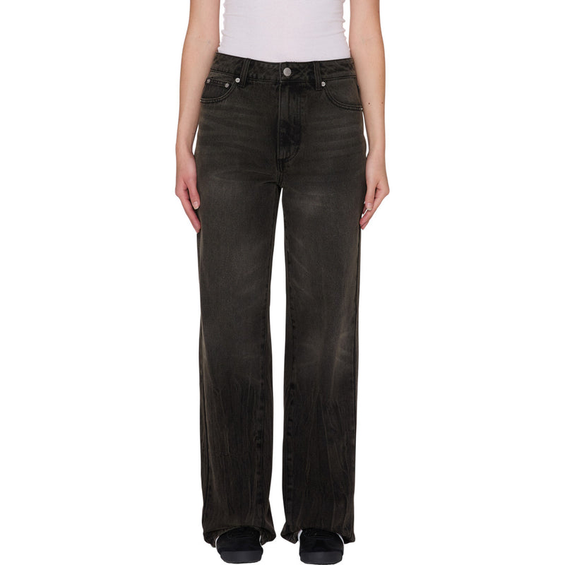 Womens Elara 5 Pocket Denim - Oil Stained Wash - front