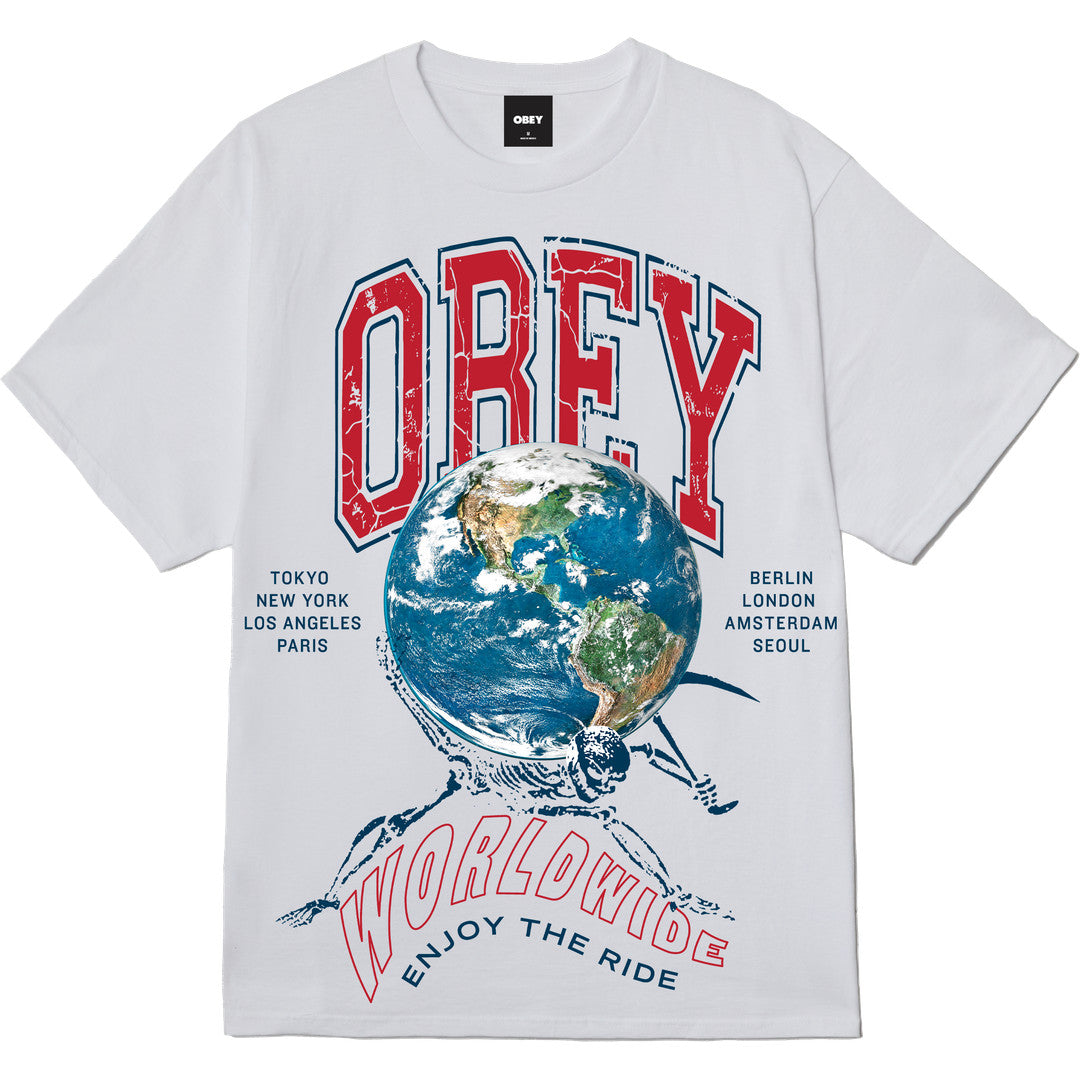 Obey Enjoy The Ride T-Shirt - White - front