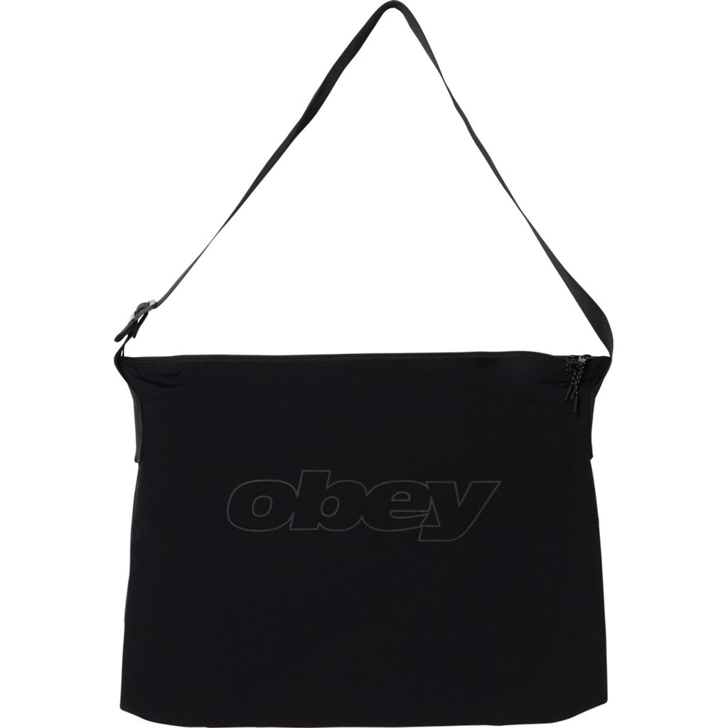 Obey Explorer Messenger Bag Black - front