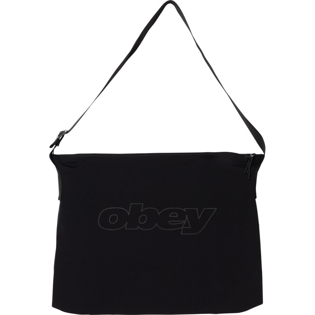 Obey Explorer Messenger Bag Black - front