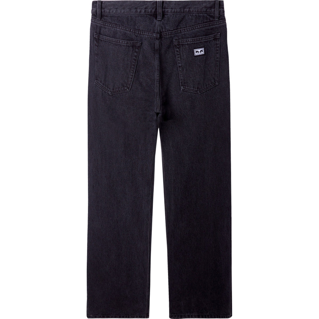 Obey Hardwork Denim Jeans - Faded Black - back