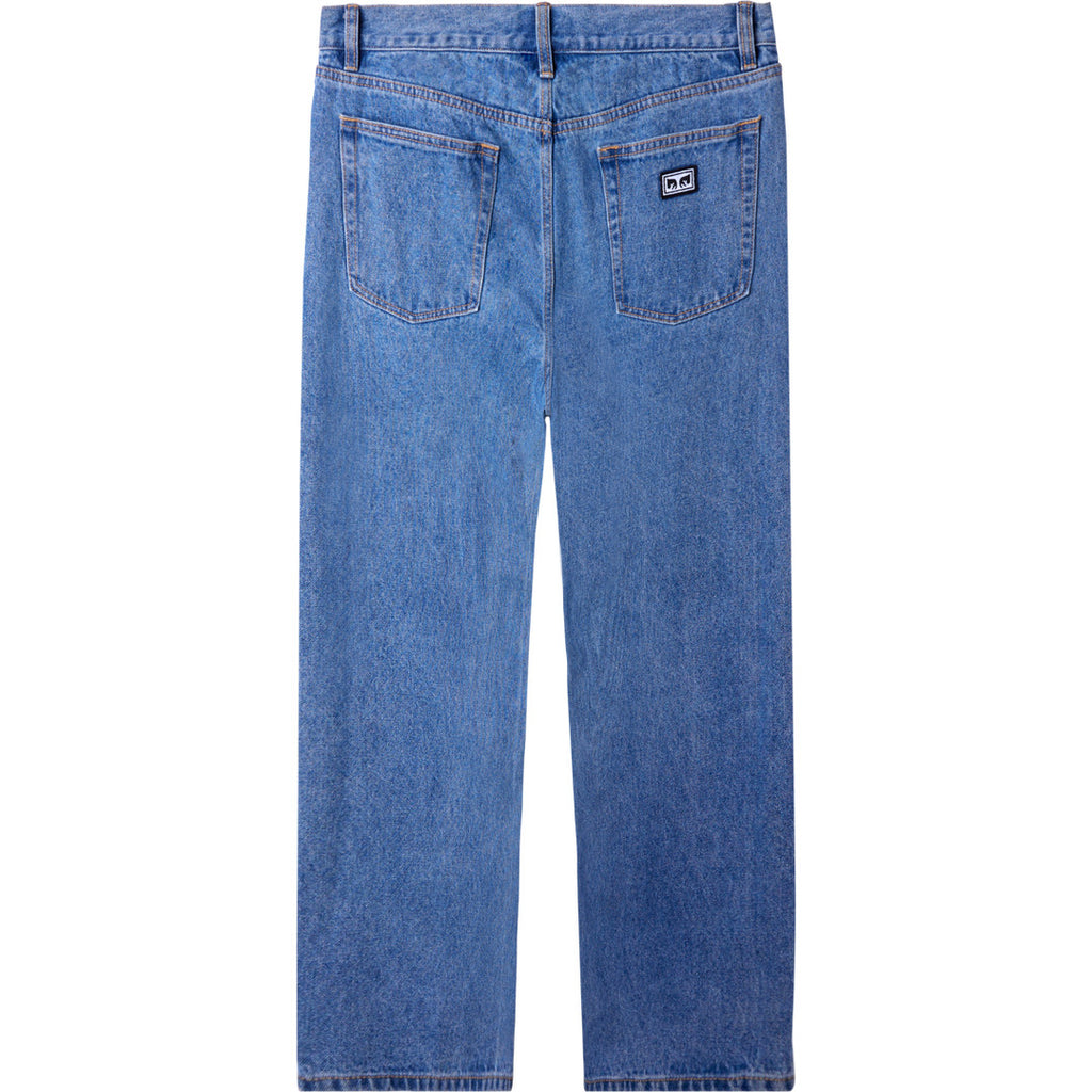 Obey Hardwork Denim Jeans - Light Indigo - back
