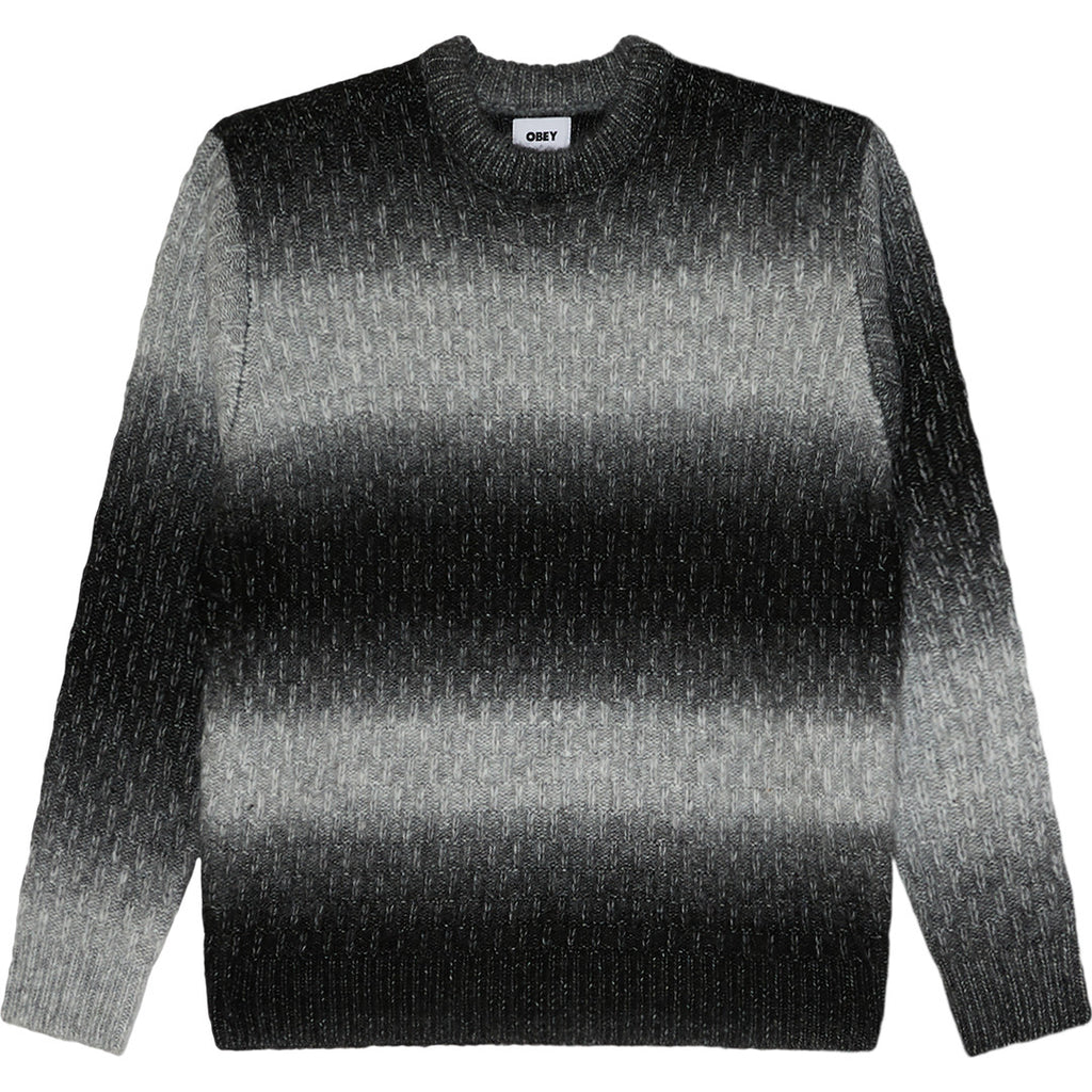 Obey Haze Gradient Sweater - Black Multi - front
