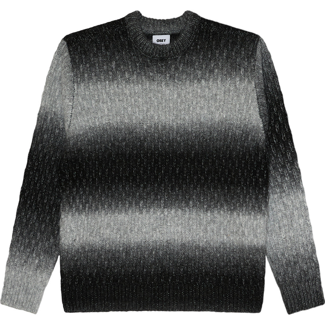 Obey Haze Gradient Sweater - Black Multi - front